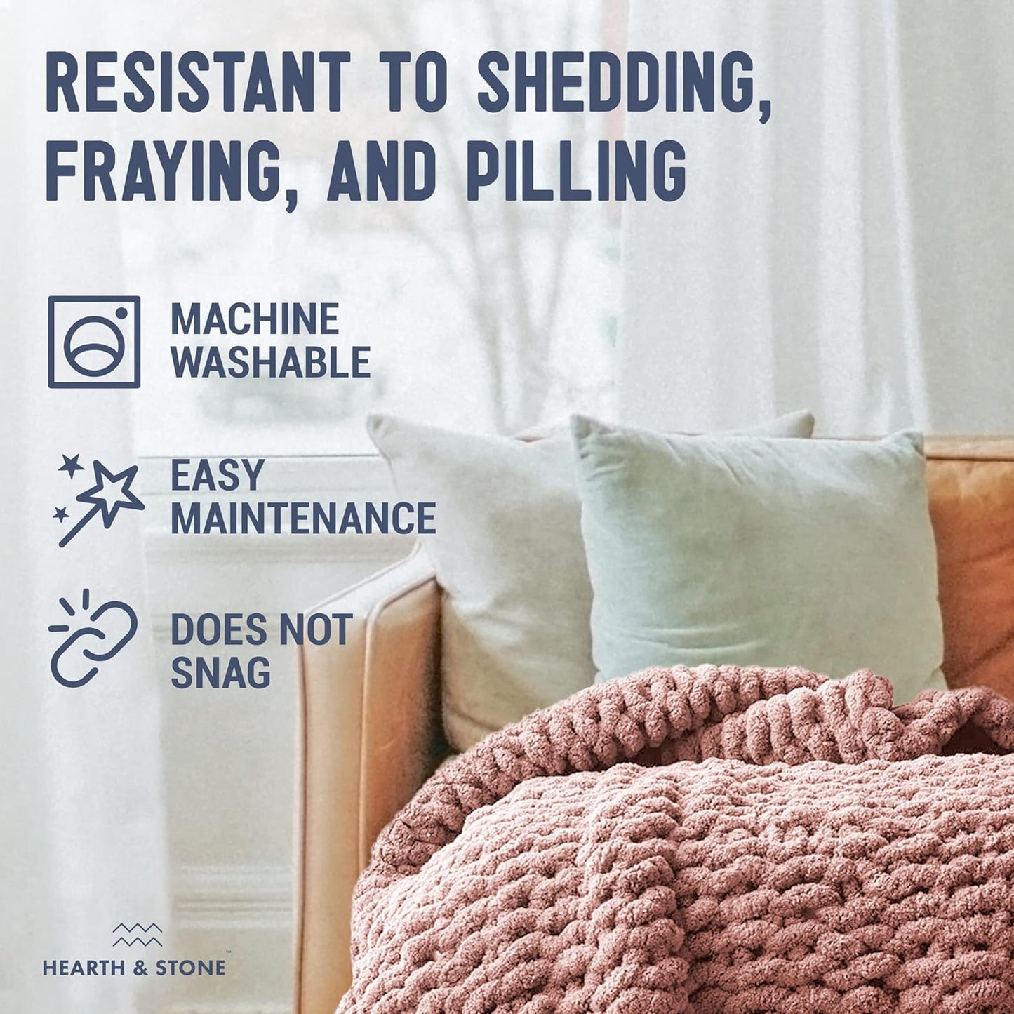 Blush Chenille Gravity Throw - Reclaim tactile sovereignty with 3.7 lbs of weighted sensory isolation. A handcrafted, heavy-knit shield designed to ground the nervous system and absorb the friction of the modern digital landscape.