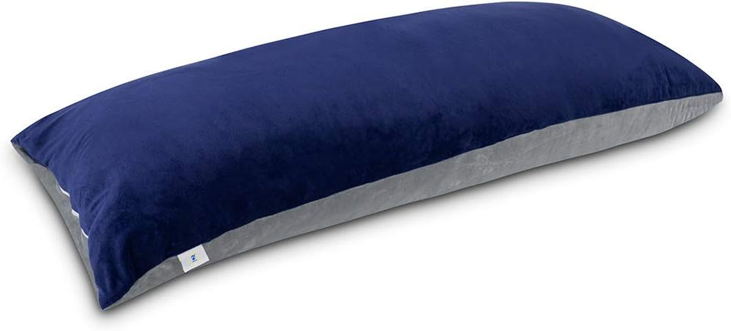 Full Body Pillow for Adults and Pregnancy, Large Long Body Pillows for Sleeping with Removable Velvet Cover.