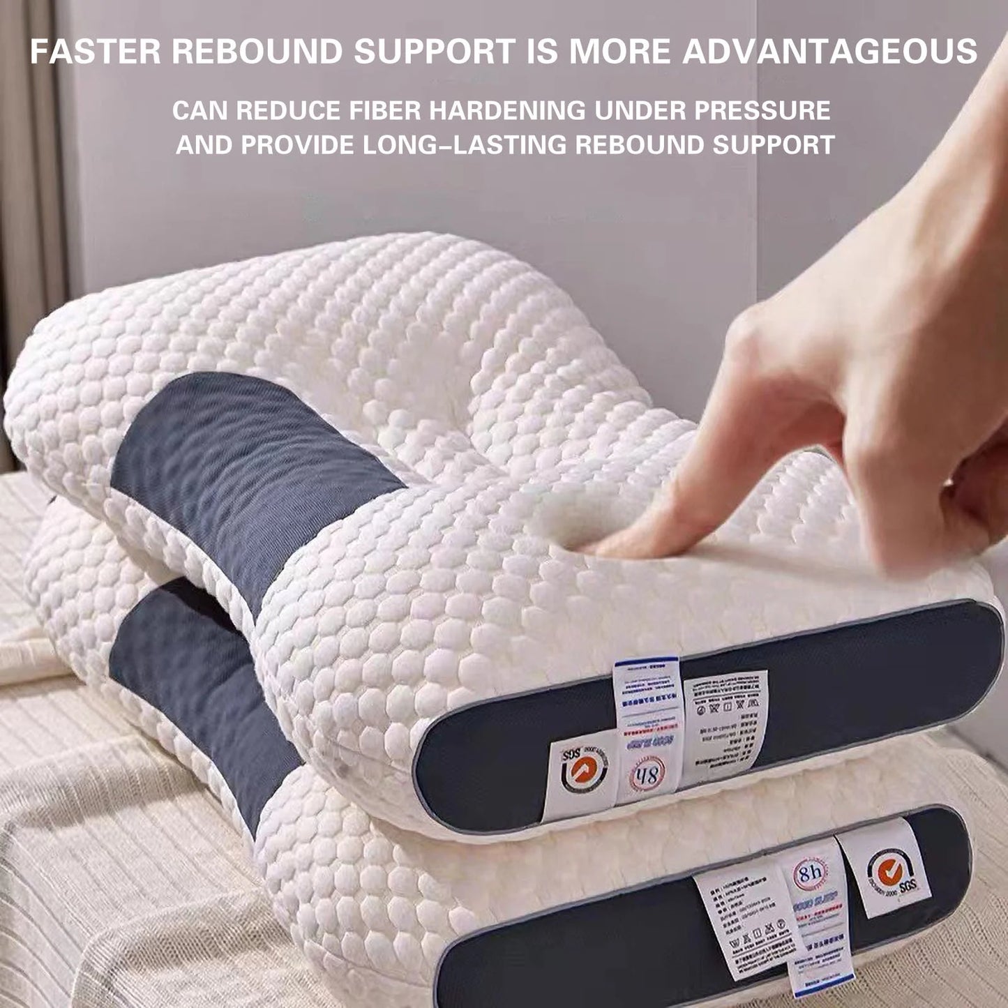 Tepsmf Structural Alignment Pillow - Pain is a biological liability. Reengineer your sleep architecture with elite orthopedic contouring. Neutralize cervical friction and maximize REM cycle efficiency regardless of your sleeping posture.