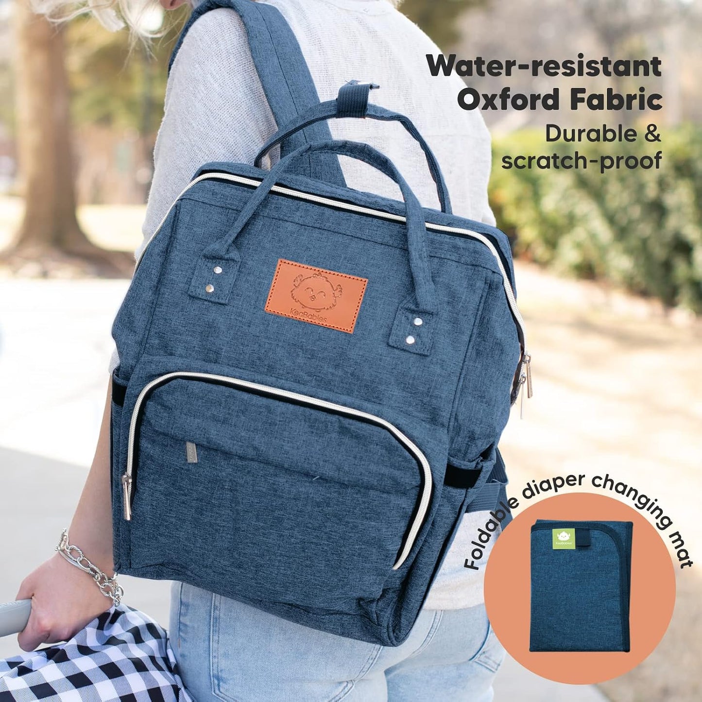 Baby Wrap Carrier and Diaper Bag Backpack - Waterproof Multi Function Baby Travel Bags - All in 1 Original Breathable Baby Sling, Lightweight,Hands Free Baby Carrier Sling -Baby Carrier Wrap