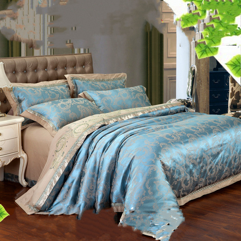 Glacial Silk Jacquard Bedding - Overheating is friction; friction destroys recovery. Optimize your biological downtime with elite thermoregulating linen and cotton. Engineered for stoic rest and peak morning performance.