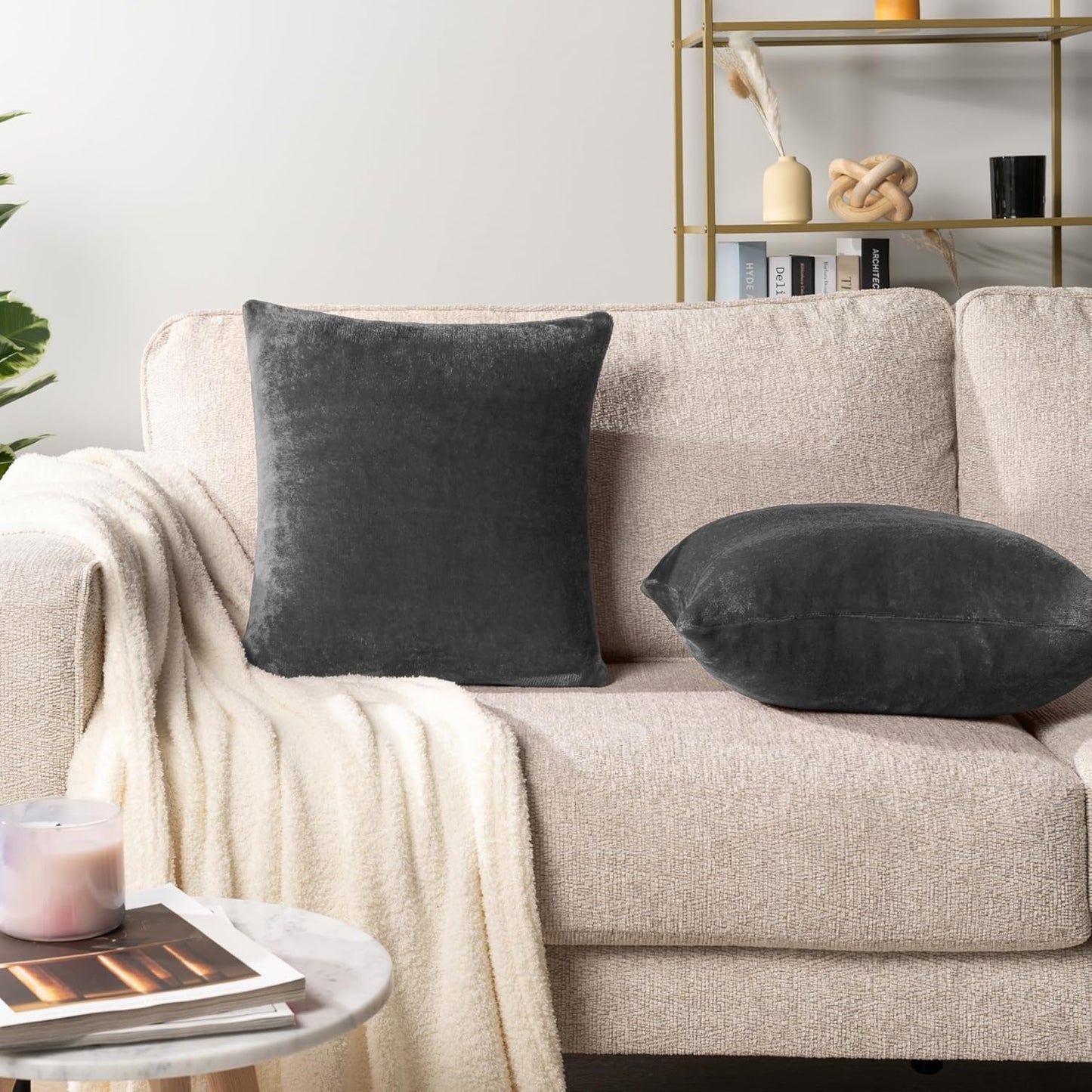 Obsidian Velvet Tactile Shields - Elevate your physical sanctuary. This 2-piece fleece cover set acts as a high-yield sensory anchor. Soften rigid modern architecture and absorb acoustic friction to enforce absolute cognitive silence.