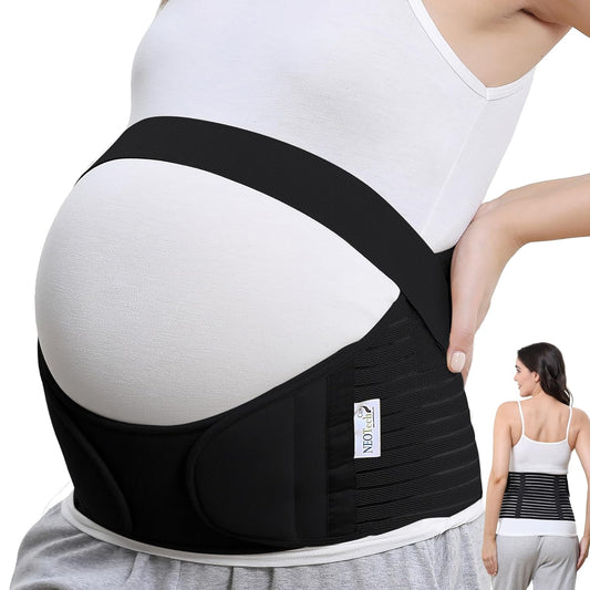 Pregnancy Belly Band, Maternity Belt, for Pregnancy Belly Support, Back/Pelvic Support (Size XXL, Black Color)