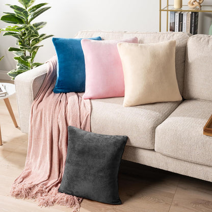 Obsidian Velvet Tactile Shields - Elevate your physical sanctuary. This 2-piece fleece cover set acts as a high-yield sensory anchor. Soften rigid modern architecture and absorb acoustic friction to enforce absolute cognitive silence.