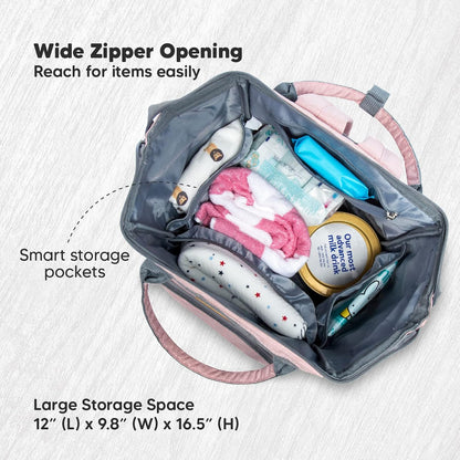 Baby Wrap Carrier and Diaper Bag Backpack - Waterproof Multi Function Baby Travel Bags - All in 1 Original Breathable Baby Sling, Lightweight,Hands Free Baby Carrier Sling -Baby Carrier Wrap