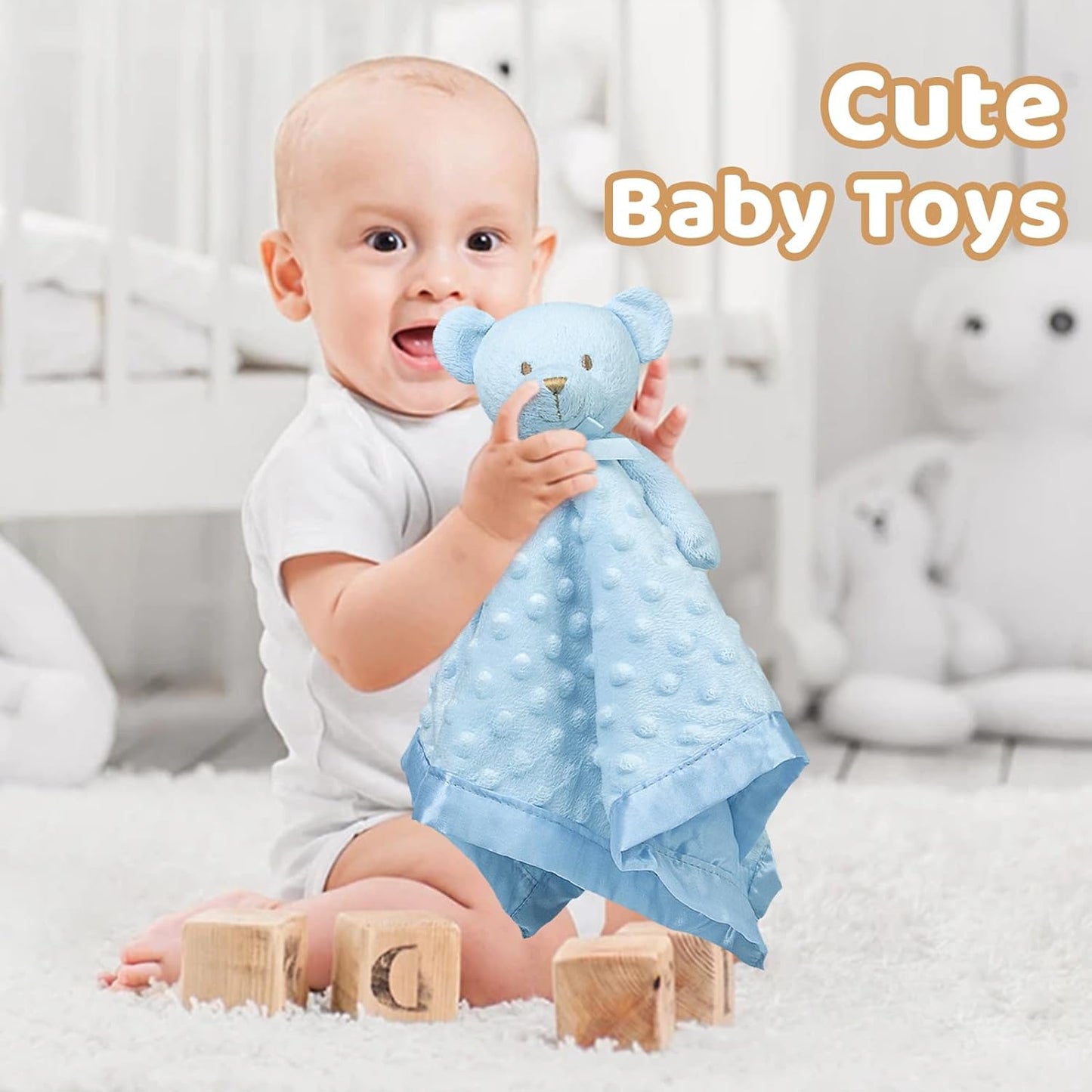 Azure Tactile Anchor Blanket - The earliest defense against environmental chaos. A premium security monolith designed to calibrate infant sensory processing. Invest in their psychological foundation with absolute tactile comfort and safety.