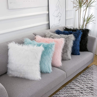 Blush Faux-Fur Sensory Duo - Modern chaos requires tactile countermeasures. Deploy these plush environmental anchors to soften rigid architecture and enforce cognitive rest. A dual-asset investment in spatial serenity and absolute comfort.