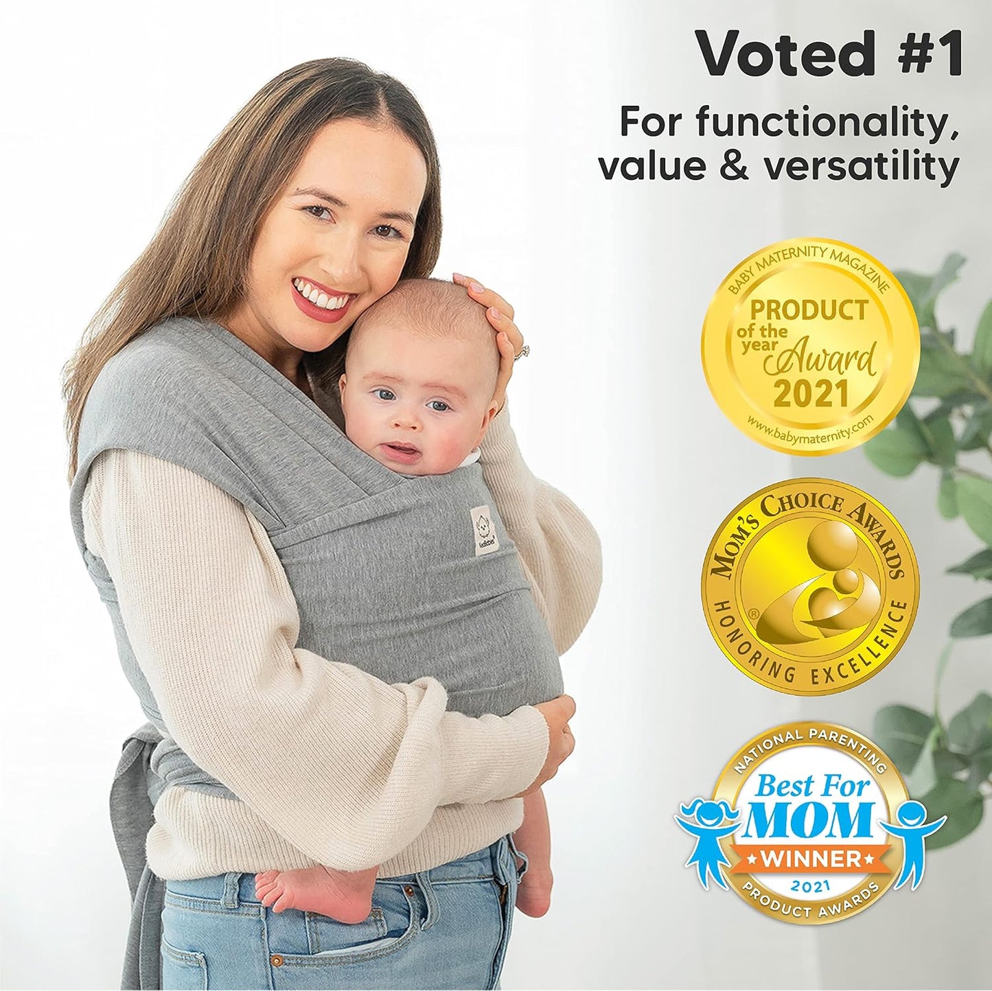 Baby Wrap Carrier and Diaper Bag Backpack - Waterproof Multi Function Baby Travel Bags - All in 1 Original Breathable Baby Sling, Lightweight,Hands Free Baby Carrier Sling -Baby Carrier Wrap