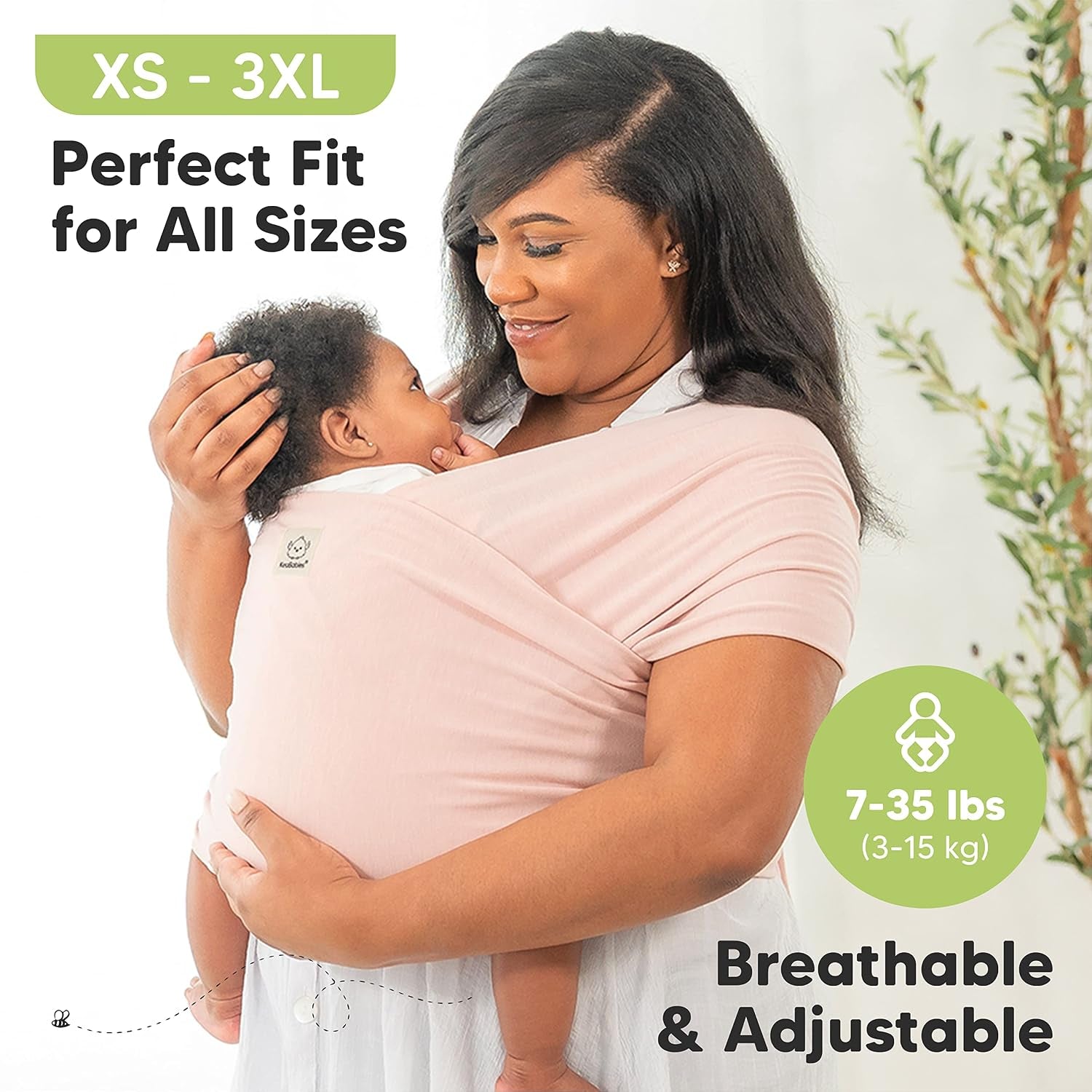 Baby Wrap Carrier and Diaper Bag Backpack - Waterproof Multi Function Baby Travel Bags - All in 1 Original Breathable Baby Sling, Lightweight,Hands Free Baby Carrier Sling -Baby Carrier Wrap