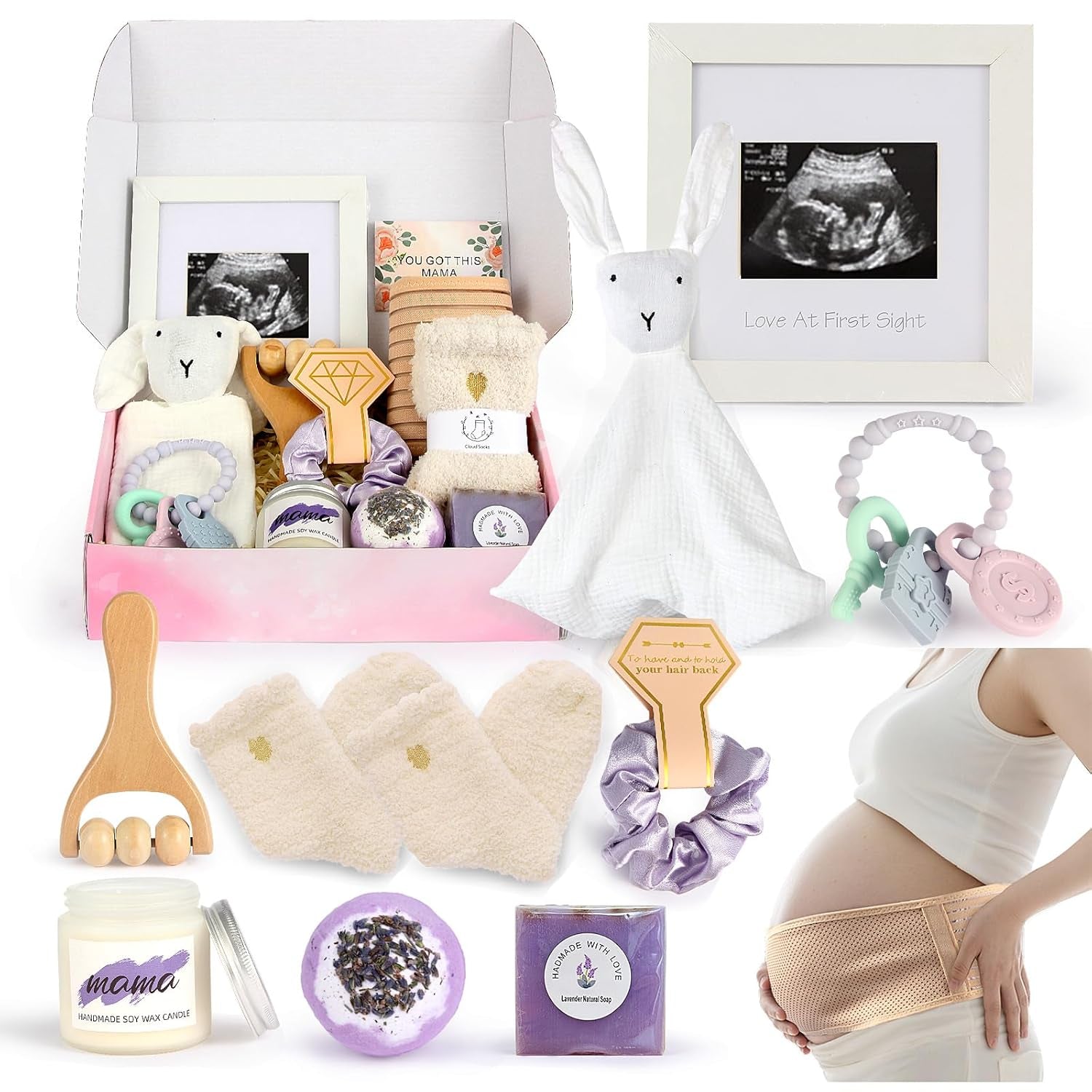 2Nd Trimester Pregnancy Gift Box for Expecting and First Time Moms, Gift Basket for Pregnant Women, Pregnant Mom Gifts Box, New Mom Gifts, 2Nd Trimester Pregnancy Essentials