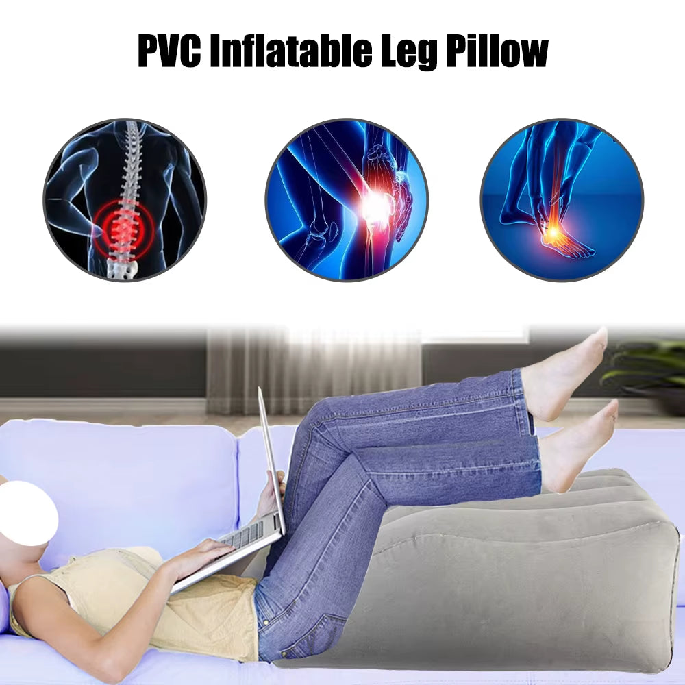 Aero-Elevation Leg Anchor System - Optimize circulatory recovery anywhere. A tactical pneumatic elevation cushion designed for rapid physical recalibration. Defy gravitational fatigue and restore your biological vessel. Electric inflator included.