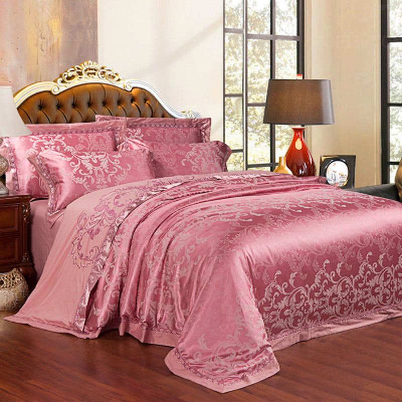 Glacial Silk Jacquard Bedding - Overheating is friction; friction destroys recovery. Optimize your biological downtime with elite thermoregulating linen and cotton. Engineered for stoic rest and peak morning performance.