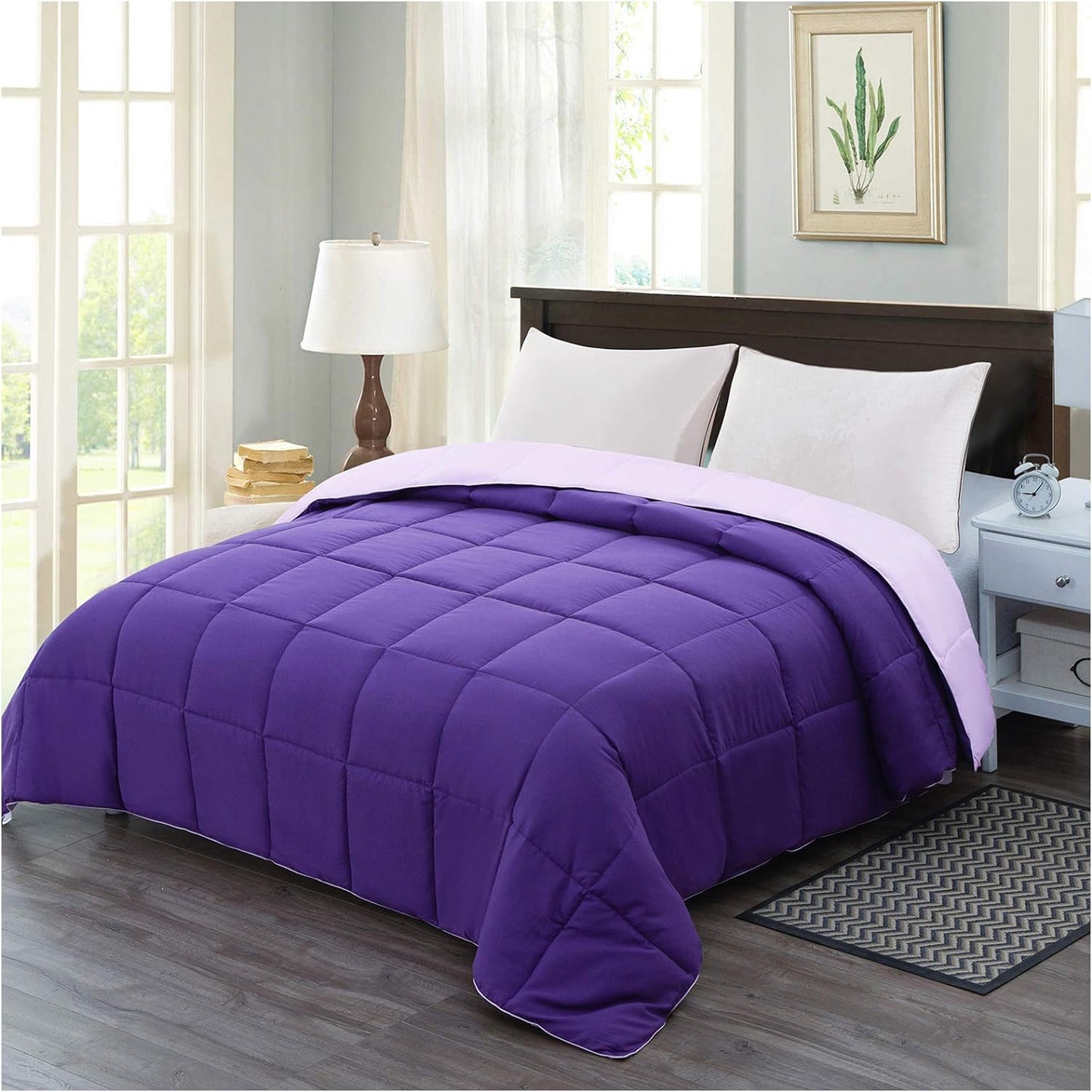Plum Equilibrium Duvet Insert - Master your thermal baseline. An all-season, reversible cognitive shield engineered with premium down alternative. Eliminate temperature volatility and secure uninterrupted biological recovery year-round.