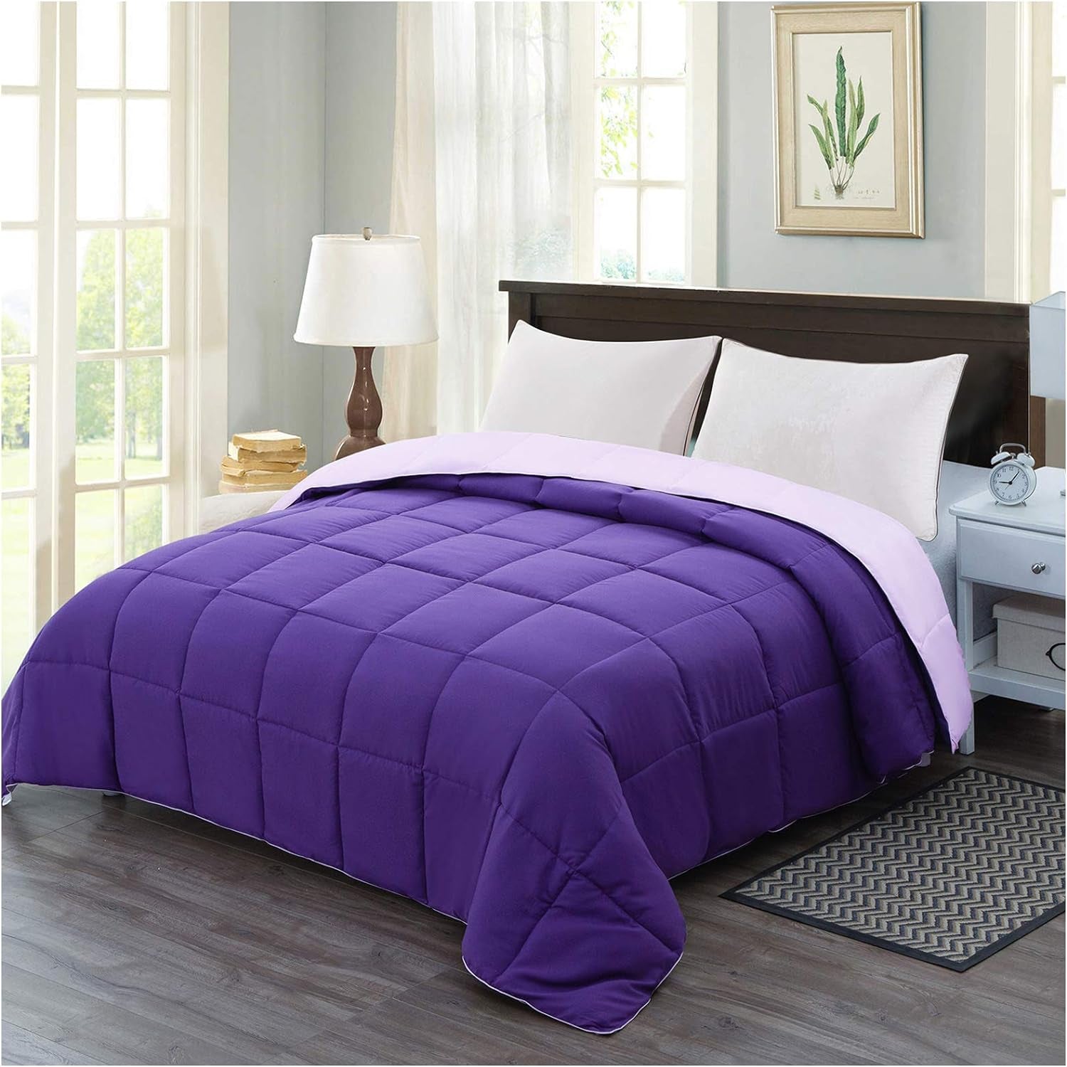 Plum Equilibrium Duvet Insert - Master your thermal baseline. An all-season, reversible cognitive shield engineered with premium down alternative. Eliminate temperature volatility and secure uninterrupted biological recovery year-round.