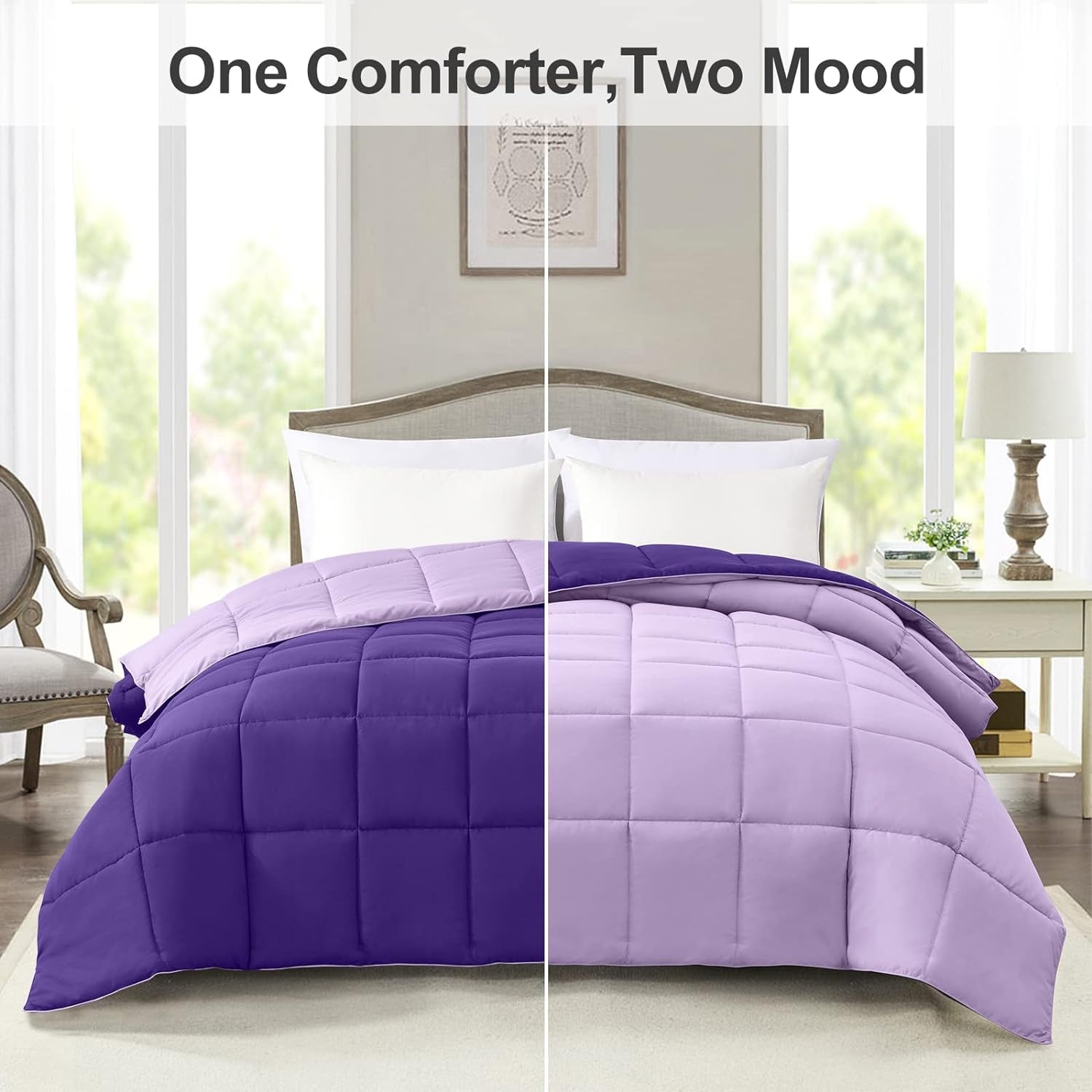 Plum Equilibrium Duvet Insert - Master your thermal baseline. An all-season, reversible cognitive shield engineered with premium down alternative. Eliminate temperature volatility and secure uninterrupted biological recovery year-round.