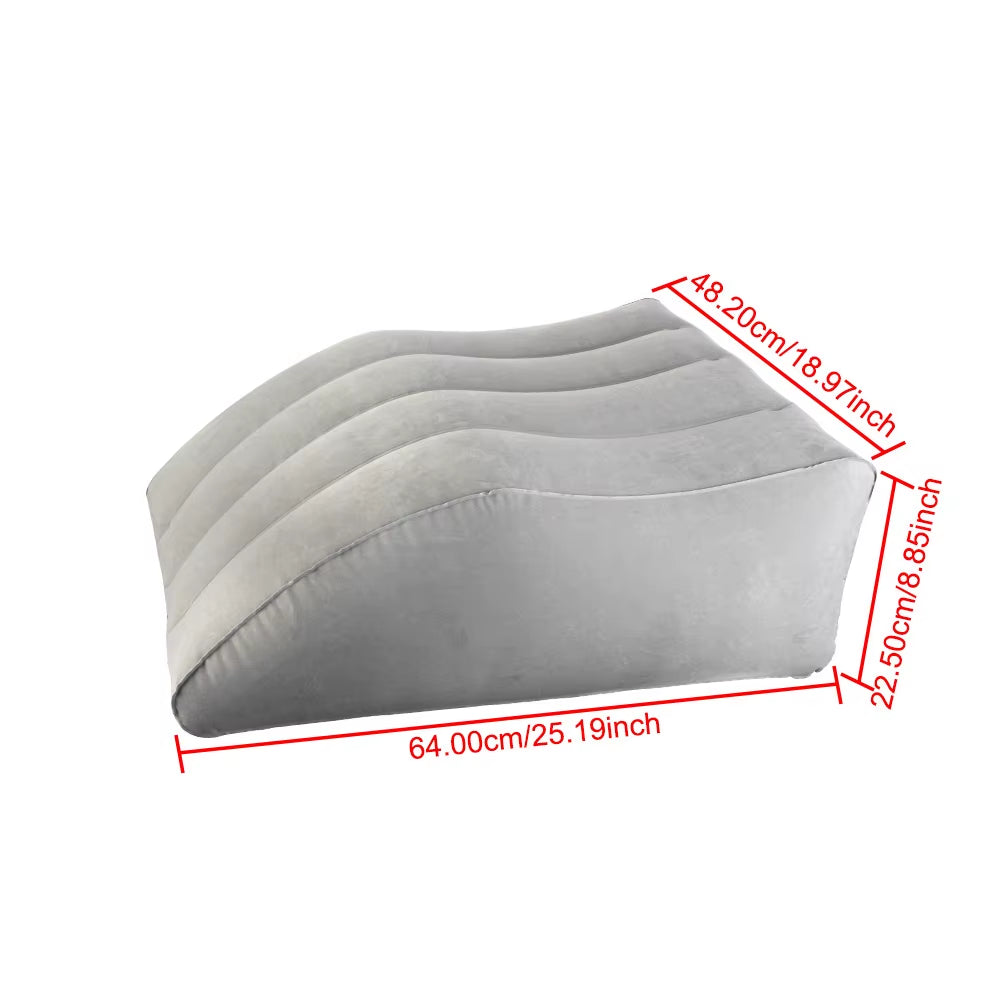 Aero-Elevation Leg Anchor System - Optimize circulatory recovery anywhere. A tactical pneumatic elevation cushion designed for rapid physical recalibration. Defy gravitational fatigue and restore your biological vessel. Electric inflator included.