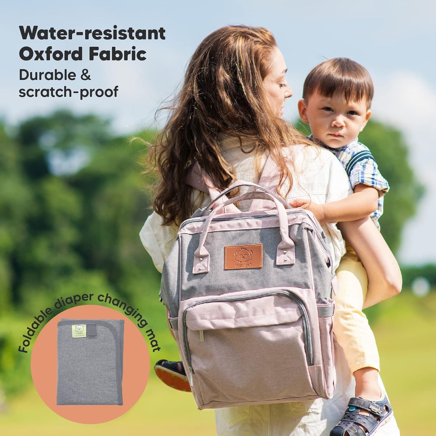 Baby Wrap Carrier and Diaper Bag Backpack - Waterproof Multi Function Baby Travel Bags - All in 1 Original Breathable Baby Sling, Lightweight,Hands Free Baby Carrier Sling -Baby Carrier Wrap