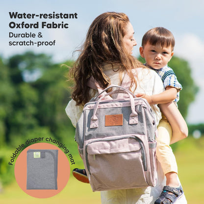 Baby Wrap Carrier and Diaper Bag Backpack - Waterproof Multi Function Baby Travel Bags - All in 1 Original Breathable Baby Sling, Lightweight,Hands Free Baby Carrier Sling -Baby Carrier Wrap