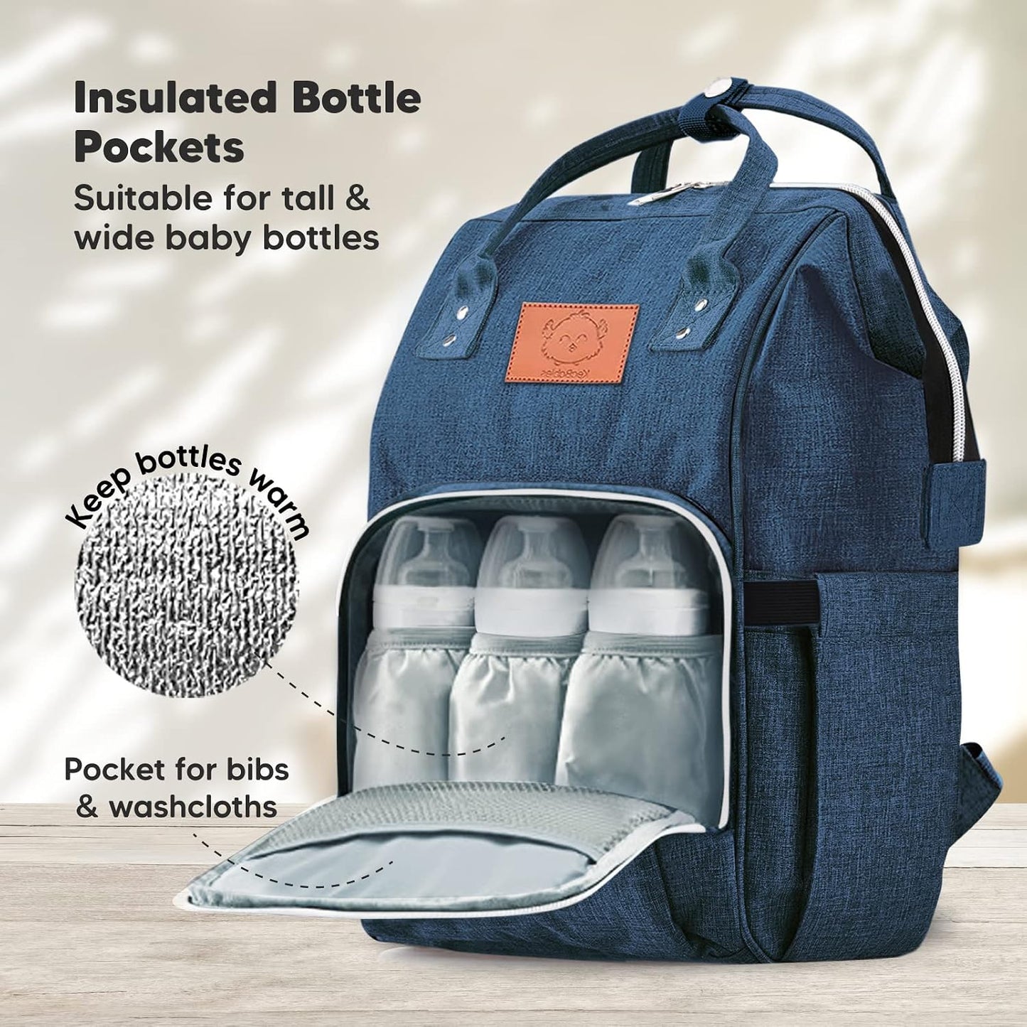 Baby Wrap Carrier and Diaper Bag Backpack - Waterproof Multi Function Baby Travel Bags - All in 1 Original Breathable Baby Sling, Lightweight,Hands Free Baby Carrier Sling -Baby Carrier Wrap