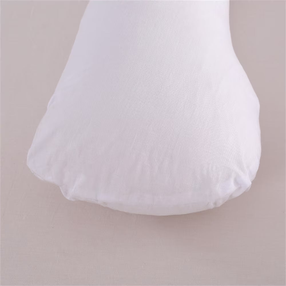 U Shaped Pregnancy Pillow, Full Body Pillow, Oversized, Belly Contoured White