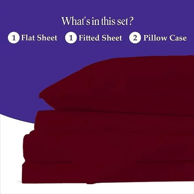 Burgundy 800-TC Sovereign Set - Real wealth is absolute rest. Invest in the profound tactile silence of elite Egyptian cotton. A 4-piece high-yield sensory architecture designed to banish friction and optimize your biological reset.