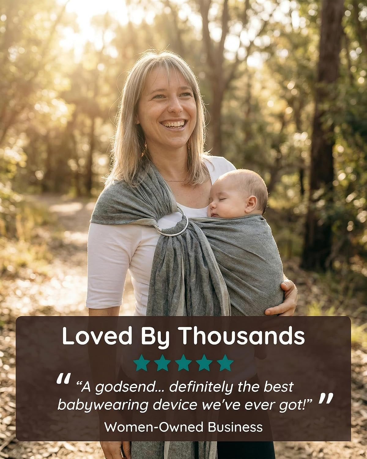 - Adjustable Baby Ring Sling & Carrier for Newborns, Infants & Toddlers - Soft Cotton Baby Wrap for Nursing, Infant Shower Gifts - Sling Carrier for 8-35 Lbs - Midnight