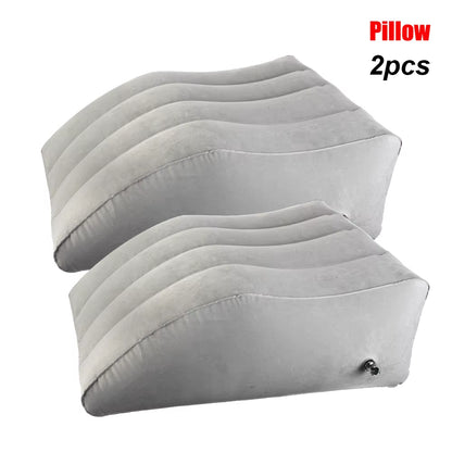 Aero-Elevation Leg Anchor System - Optimize circulatory recovery anywhere. A tactical pneumatic elevation cushion designed for rapid physical recalibration. Defy gravitational fatigue and restore your biological vessel. Electric inflator included.