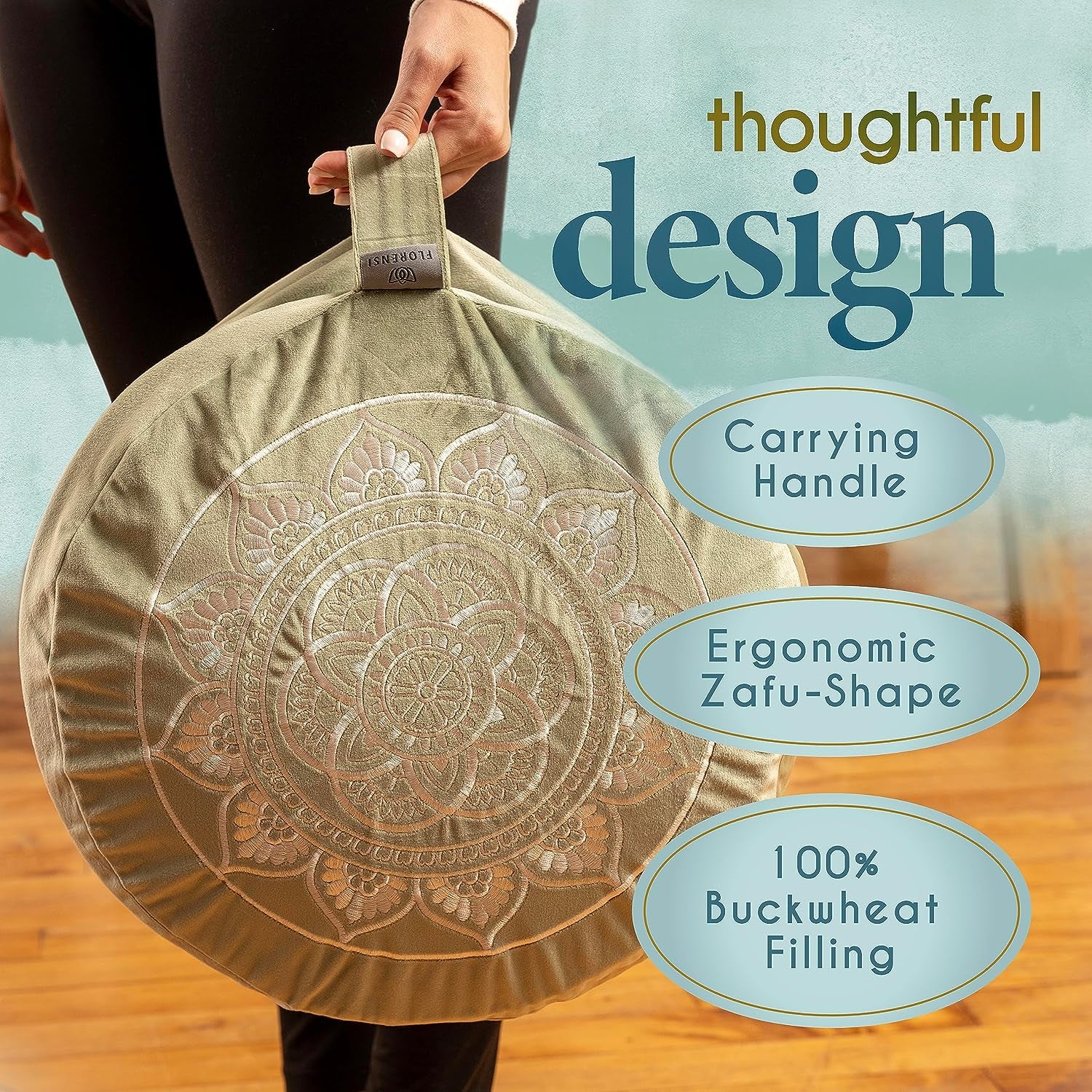Zenith Buckwheat Grounding Anchor - Silence the internal static. A premium meditation monolith engineered for absolute postural sovereignty. Reclaim your mental equity through disciplined, frictionless focus. Your ultimate cognitive asset.