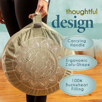 Zenith Buckwheat Grounding Anchor - Silence the internal static. A premium meditation monolith engineered for absolute postural sovereignty. Reclaim your mental equity through disciplined, frictionless focus. Your ultimate cognitive asset.
