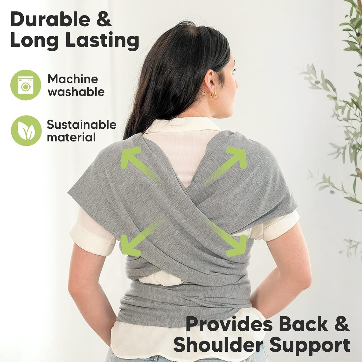 Baby Wrap Carrier and Diaper Bag Backpack - Waterproof Multi Function Baby Travel Bags - All in 1 Original Breathable Baby Sling, Lightweight,Hands Free Baby Carrier Sling -Baby Carrier Wrap