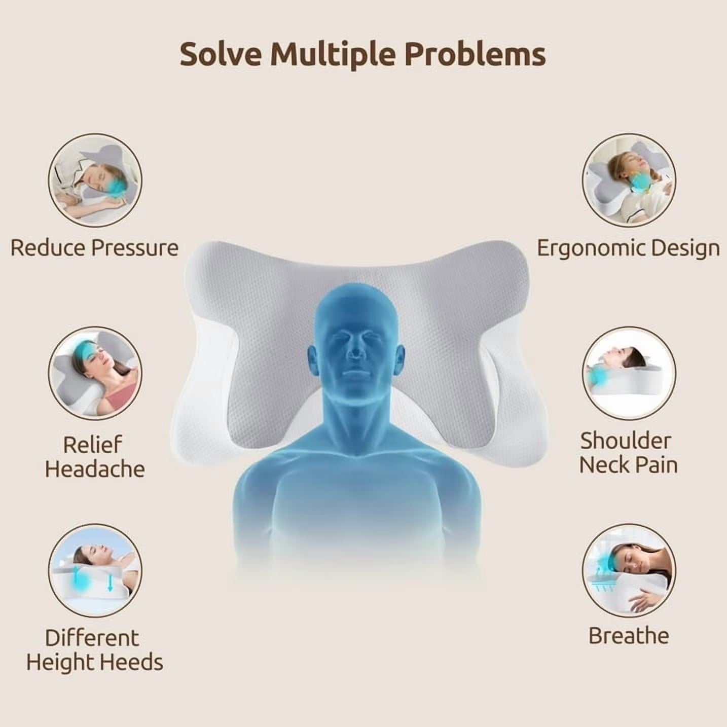 Apex Ergonomic Contour Pillow - Physical misalignment breeds mental static. Recalibrate your structural baseline with elite architectural memory foam. Maximize your REM cycle ROI and wake up primed for execution.