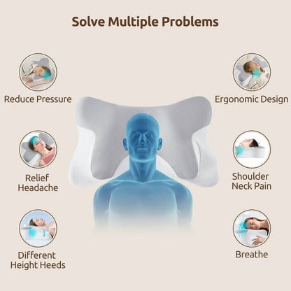 Apex Ergonomic Contour Pillow - Physical misalignment breeds mental static. Recalibrate your structural baseline with elite architectural memory foam. Maximize your REM cycle ROI and wake up primed for execution.