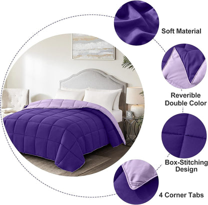 Plum Equilibrium Duvet Insert - Master your thermal baseline. An all-season, reversible cognitive shield engineered with premium down alternative. Eliminate temperature volatility and secure uninterrupted biological recovery year-round.