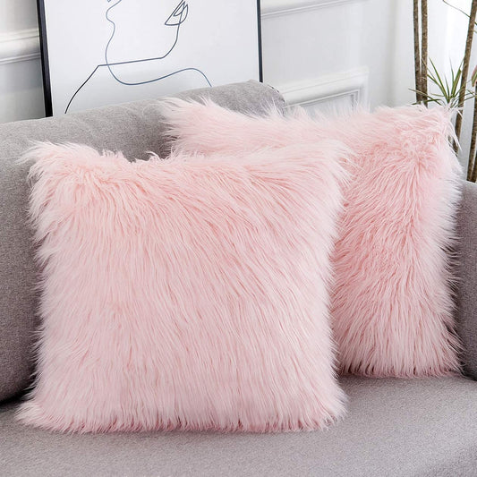 Blush Faux-Fur Sensory Duo - Modern chaos requires tactile countermeasures. Deploy these plush environmental anchors to soften rigid architecture and enforce cognitive rest. A dual-asset investment in spatial serenity and absolute comfort.