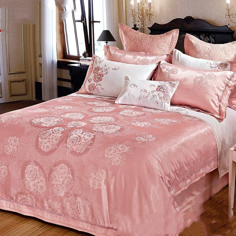 Glacial Silk Jacquard Bedding - Overheating is friction; friction destroys recovery. Optimize your biological downtime with elite thermoregulating linen and cotton. Engineered for stoic rest and peak morning performance.