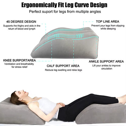 Aero-Elevation Leg Anchor System - Optimize circulatory recovery anywhere. A tactical pneumatic elevation cushion designed for rapid physical recalibration. Defy gravitational fatigue and restore your biological vessel. Electric inflator included.