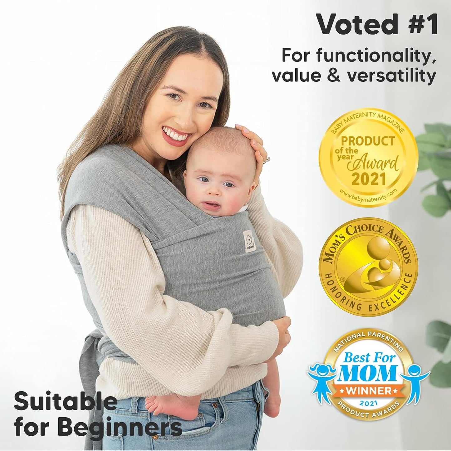 Baby Wrap Carrier and Diaper Bag Backpack - Waterproof Multi Function Baby Travel Bags - All in 1 Original Breathable Baby Sling, Lightweight,Hands Free Baby Carrier Sling -Baby Carrier Wrap