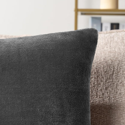 Obsidian Velvet Tactile Shields - Elevate your physical sanctuary. This 2-piece fleece cover set acts as a high-yield sensory anchor. Soften rigid modern architecture and absorb acoustic friction to enforce absolute cognitive silence.