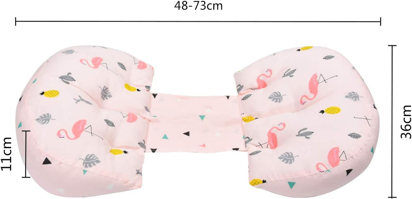 Pregnancy Pillow, Side Sleeper Maternity Belly Support Pillows Double Wedge for Both Bump and Back Best Pregnant Mom Gift