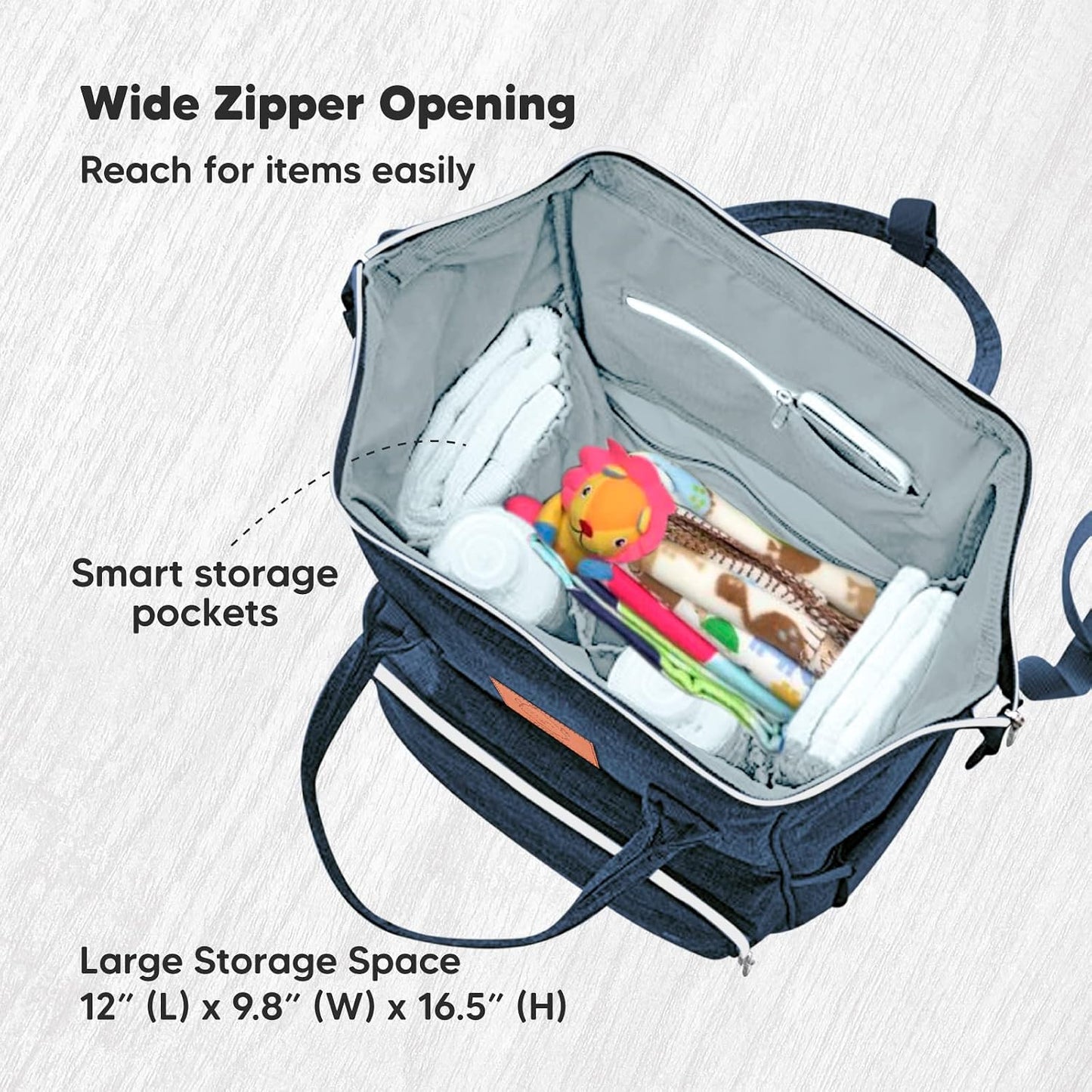 Baby Wrap Carrier and Diaper Bag Backpack - Waterproof Multi Function Baby Travel Bags - All in 1 Original Breathable Baby Sling, Lightweight,Hands Free Baby Carrier Sling -Baby Carrier Wrap