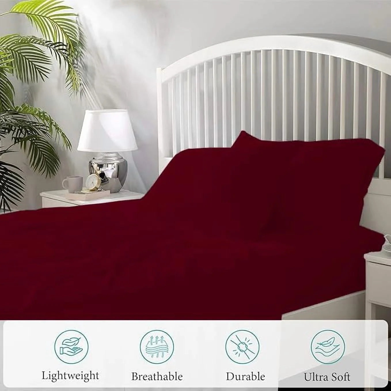 Burgundy 800-TC Sovereign Set - Real wealth is absolute rest. Invest in the profound tactile silence of elite Egyptian cotton. A 4-piece high-yield sensory architecture designed to banish friction and optimize your biological reset.