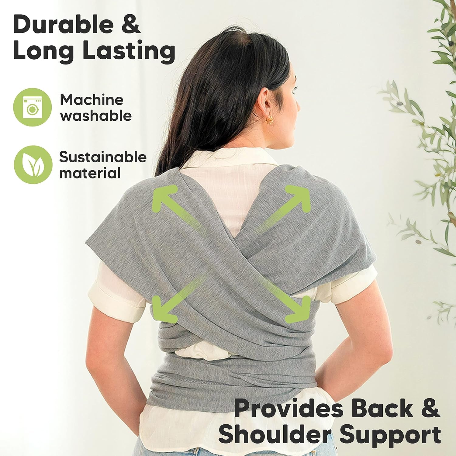Baby Wrap Carrier and Diaper Bag Backpack - Waterproof Multi Function Baby Travel Bags - All in 1 Original Breathable Baby Sling, Lightweight,Hands Free Baby Carrier Sling -Baby Carrier Wrap