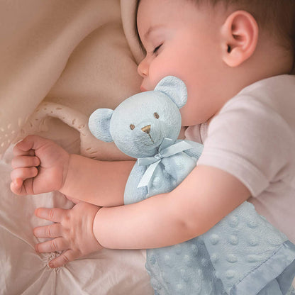 Azure Tactile Anchor Blanket - The earliest defense against environmental chaos. A premium security monolith designed to calibrate infant sensory processing. Invest in their psychological foundation with absolute tactile comfort and safety.