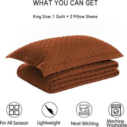 Rust Diamond 3-Piece Sanctuary - Ground your environment in earthy stability. A reversible, lightweight cognitive shield engineered for all-season thermal regulation. Reclaim your spatial asset with zero friction. Invest in your baseline.
