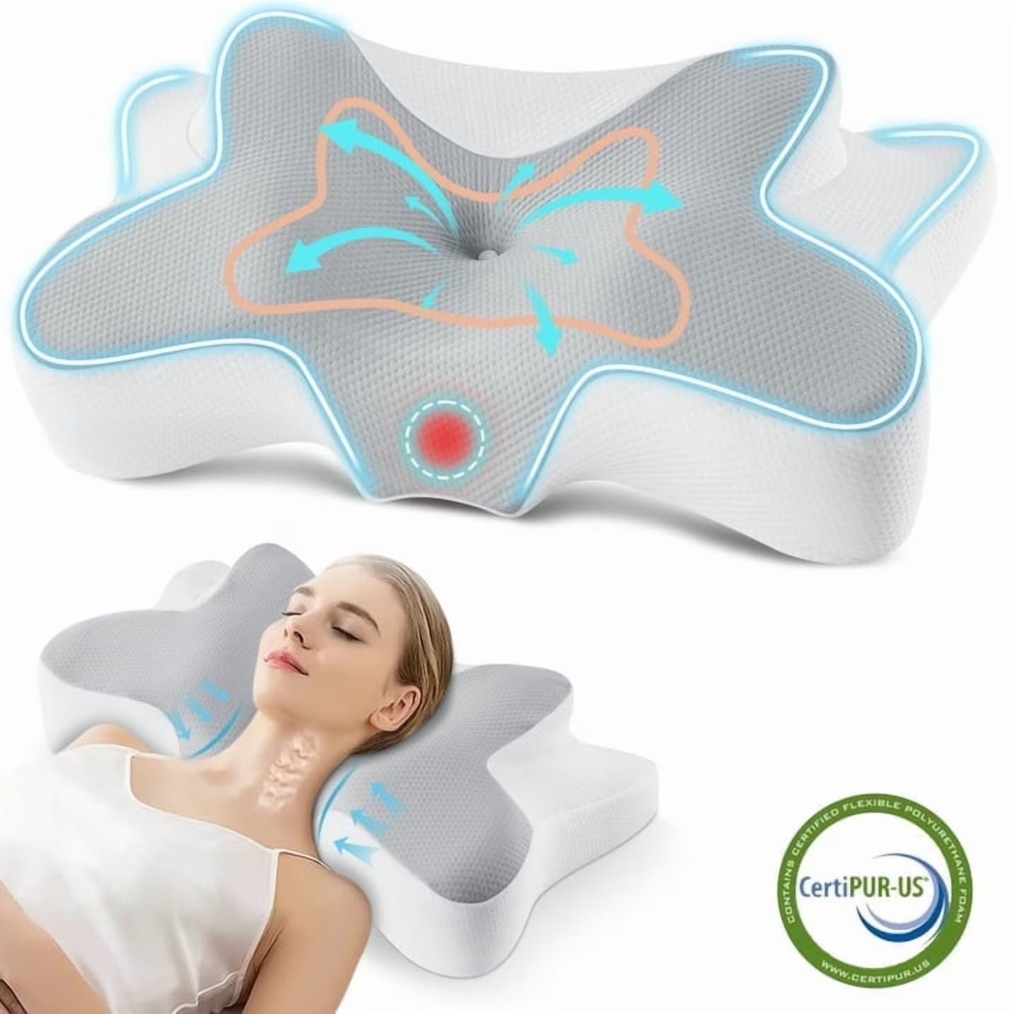 Apex Ergonomic Contour Pillow - Physical misalignment breeds mental static. Recalibrate your structural baseline with elite architectural memory foam. Maximize your REM cycle ROI and wake up primed for execution.