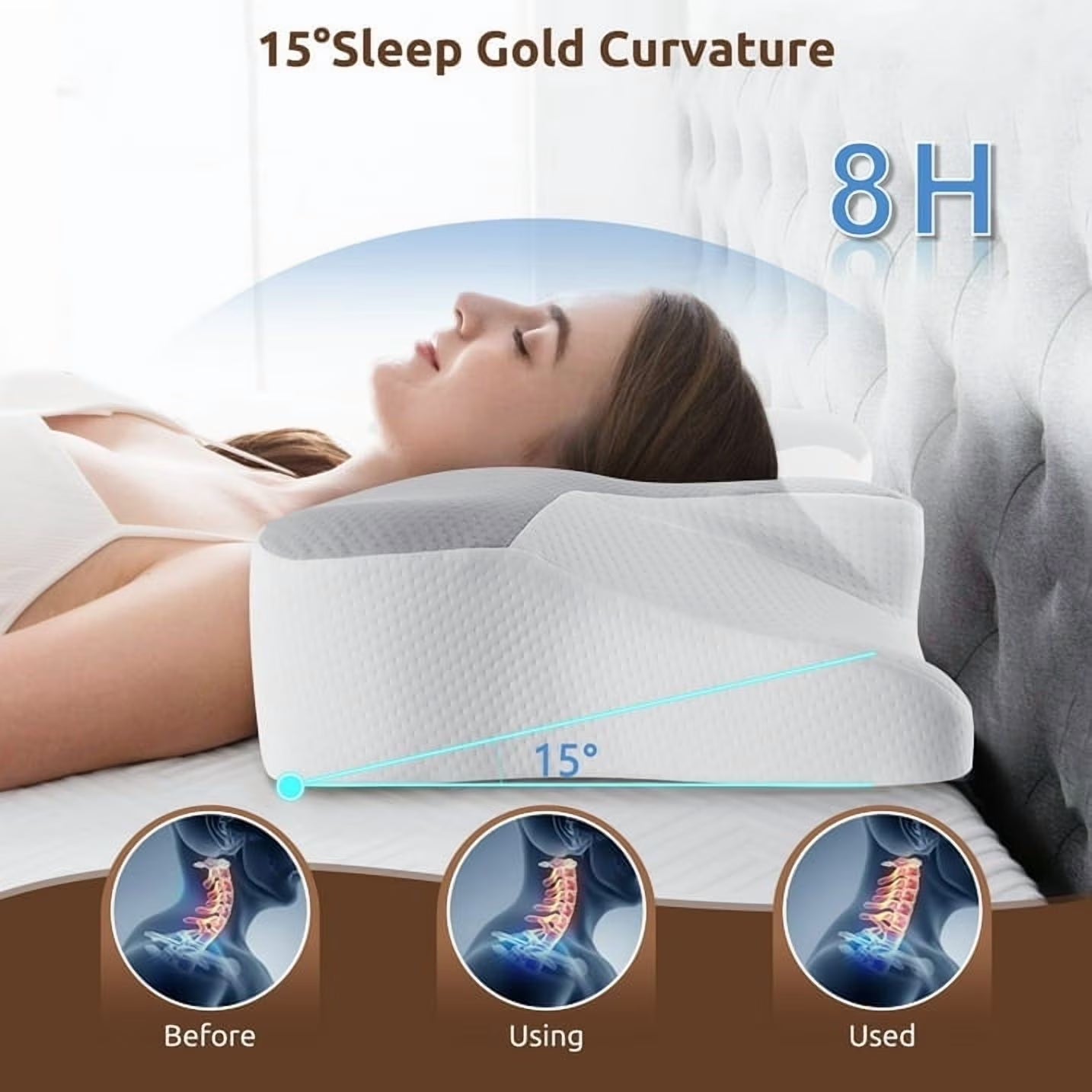 Apex Ergonomic Contour Pillow - Physical misalignment breeds mental static. Recalibrate your structural baseline with elite architectural memory foam. Maximize your REM cycle ROI and wake up primed for execution.