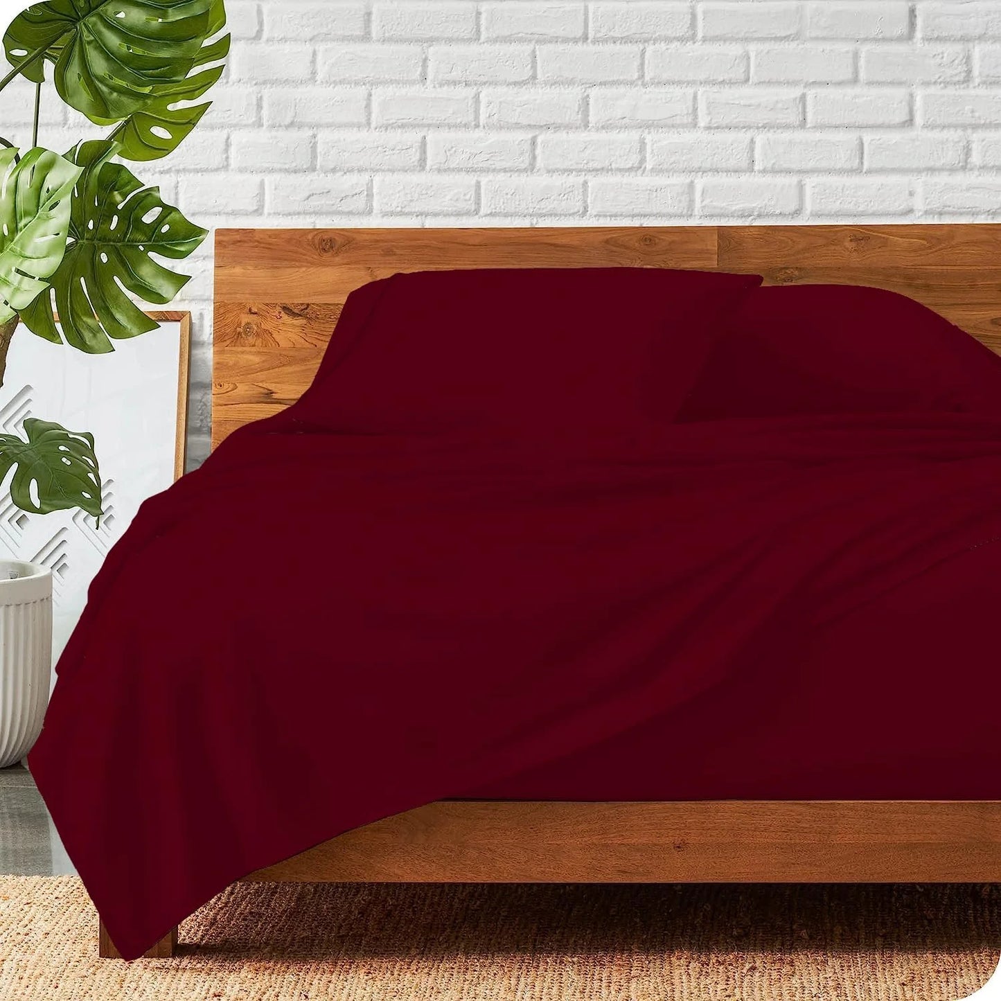 Burgundy 800-TC Sovereign Set - Real wealth is absolute rest. Invest in the profound tactile silence of elite Egyptian cotton. A 4-piece high-yield sensory architecture designed to banish friction and optimize your biological reset.
