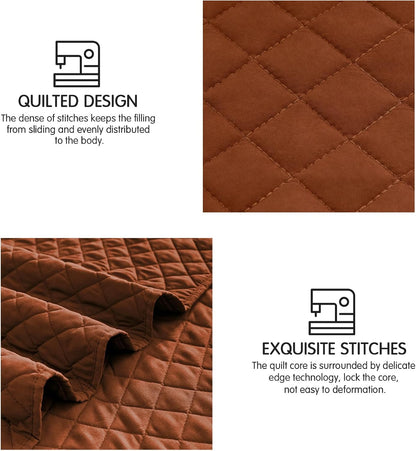 Rust Diamond 3-Piece Sanctuary - Ground your environment in earthy stability. A reversible, lightweight cognitive shield engineered for all-season thermal regulation. Reclaim your spatial asset with zero friction. Invest in your baseline.