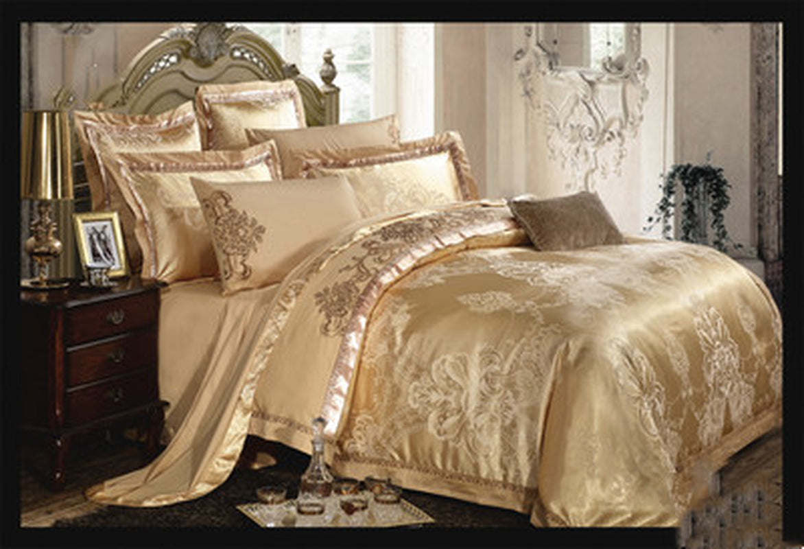 Glacial Silk Jacquard Bedding - Overheating is friction; friction destroys recovery. Optimize your biological downtime with elite thermoregulating linen and cotton. Engineered for stoic rest and peak morning performance.