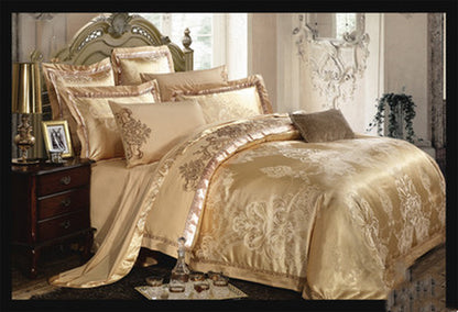 Glacial Silk Jacquard Bedding - Overheating is friction; friction destroys recovery. Optimize your biological downtime with elite thermoregulating linen and cotton. Engineered for stoic rest and peak morning performance.
